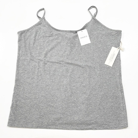 NEW Forever 21 gray plus size camisole - Picture 1 of 5